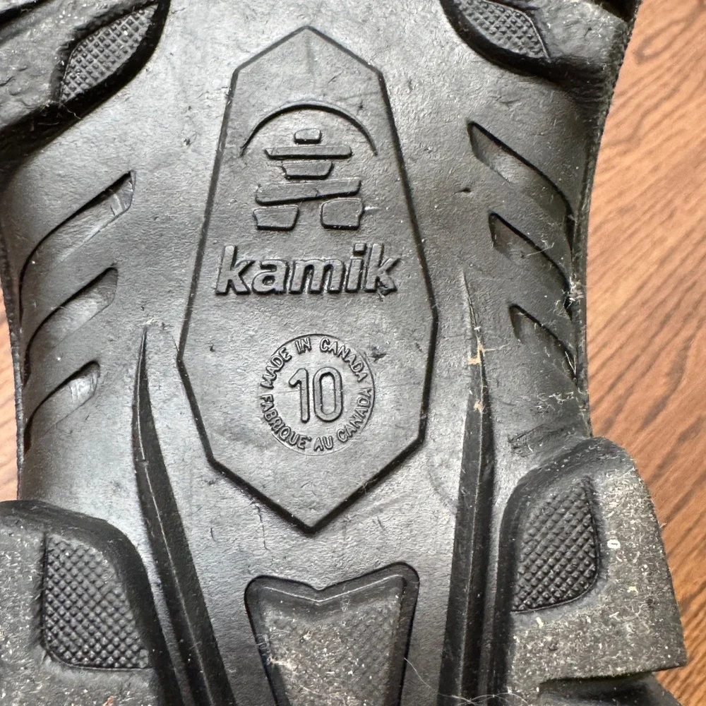 Kamik Winter Snow Boots Greenbay 4 Mens 10 Waterproof Insulated Black Hunting